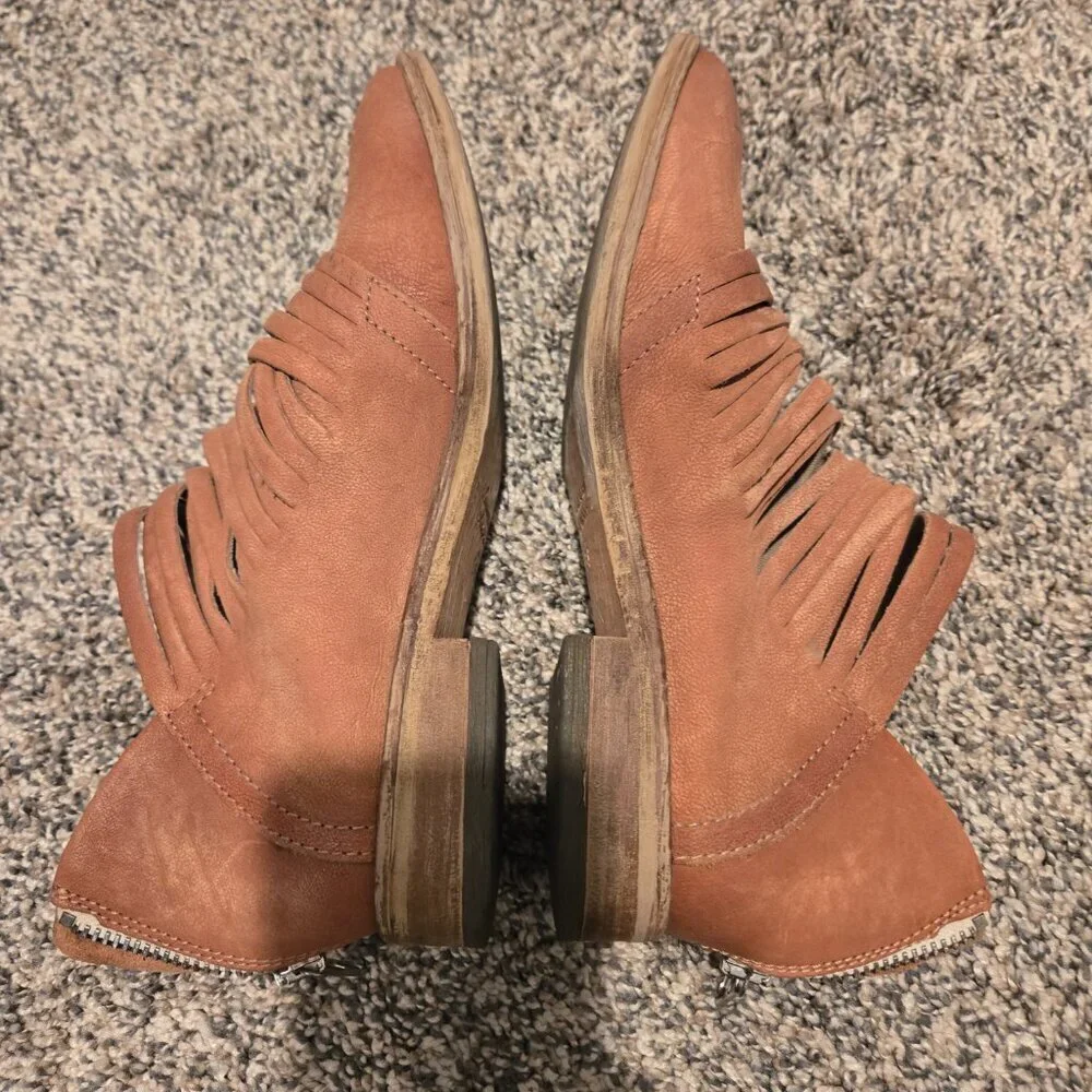 Free People Lost Valley Ankle Booties Brown 36/5.5-6